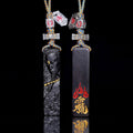 Thunder Ancestor "Lei Zu" Natural Lightning-Struck Jujube Wood Talisman Pendant