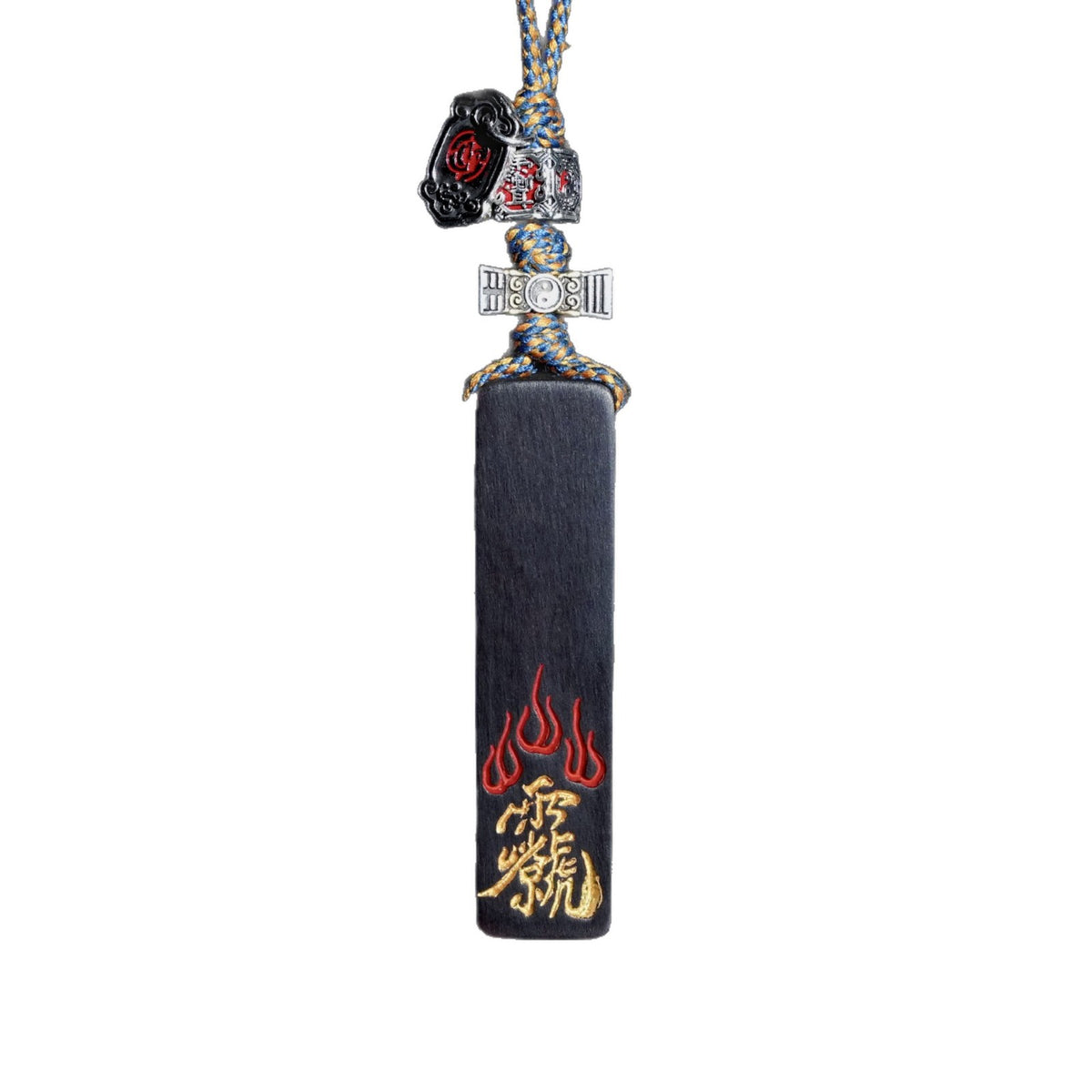 Thunder Ancestor "Lei Zu" Natural Lightning-Struck Jujube Wood Talisman Pendant