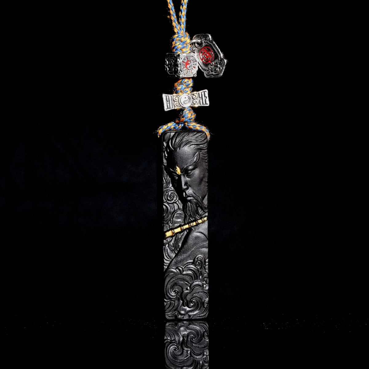 Thunder Ancestor "Lei Zu" Natural Lightning-Struck Jujube Wood Talisman Pendant